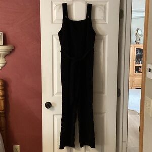 Black corduroy jumpsuit